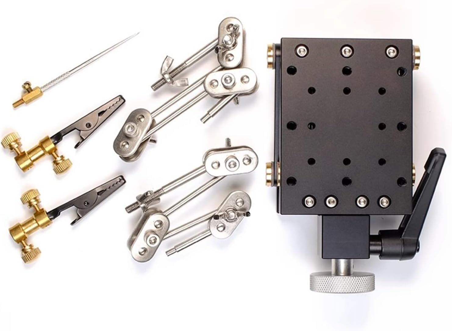 Stop Motion Animation Kit mit doppeltem Edelstahlarm, Armature Rigging System und Hebebasis für kreatives Filmemachen und Modellanimation