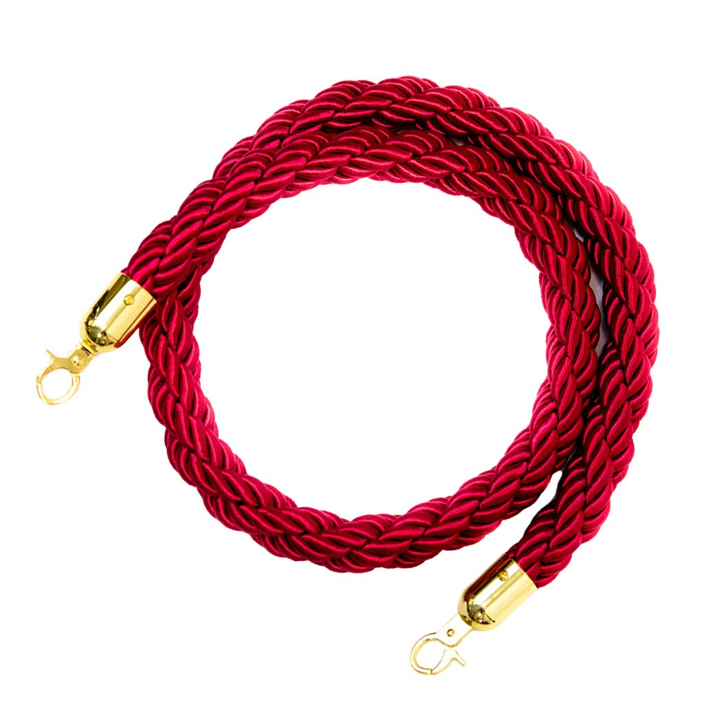 kesoto Cordes de Barrières Diviseur 1.5M/2M/3M Cordes Cordon Séparation - rouge, 3m