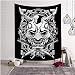 WERT Punk Mandala Tapis Noir Squelette crâne Mural Tapisserie Diable Tapisserie Tapis de Yoga Couverture de Voyage Tapisserie Fond Tissu A4 130x150 cm