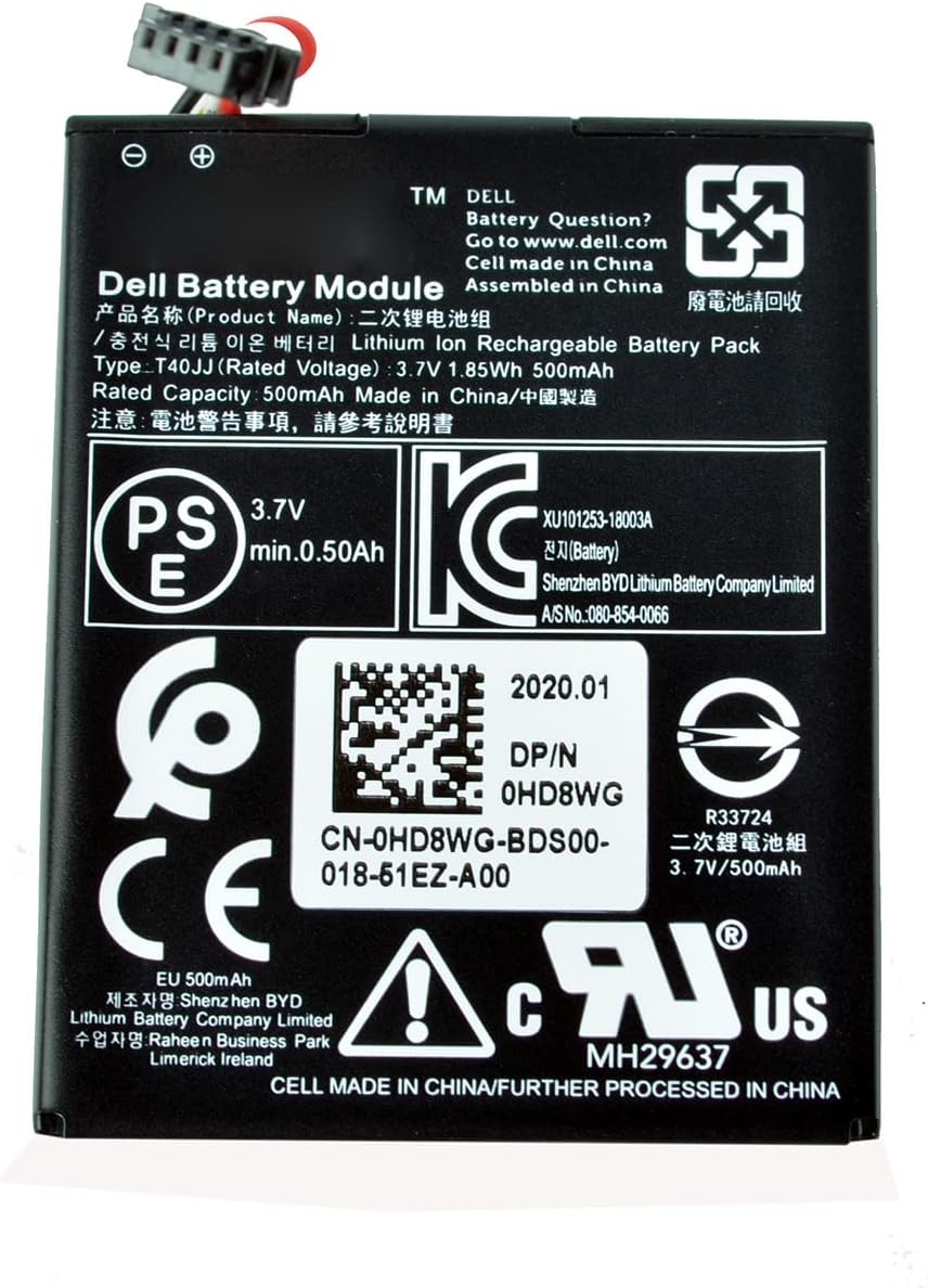 互換 De-ll T40JJ 1.8WH 互換用の バッテリー 適用される For De-ll 70K80 H132V D0JMF