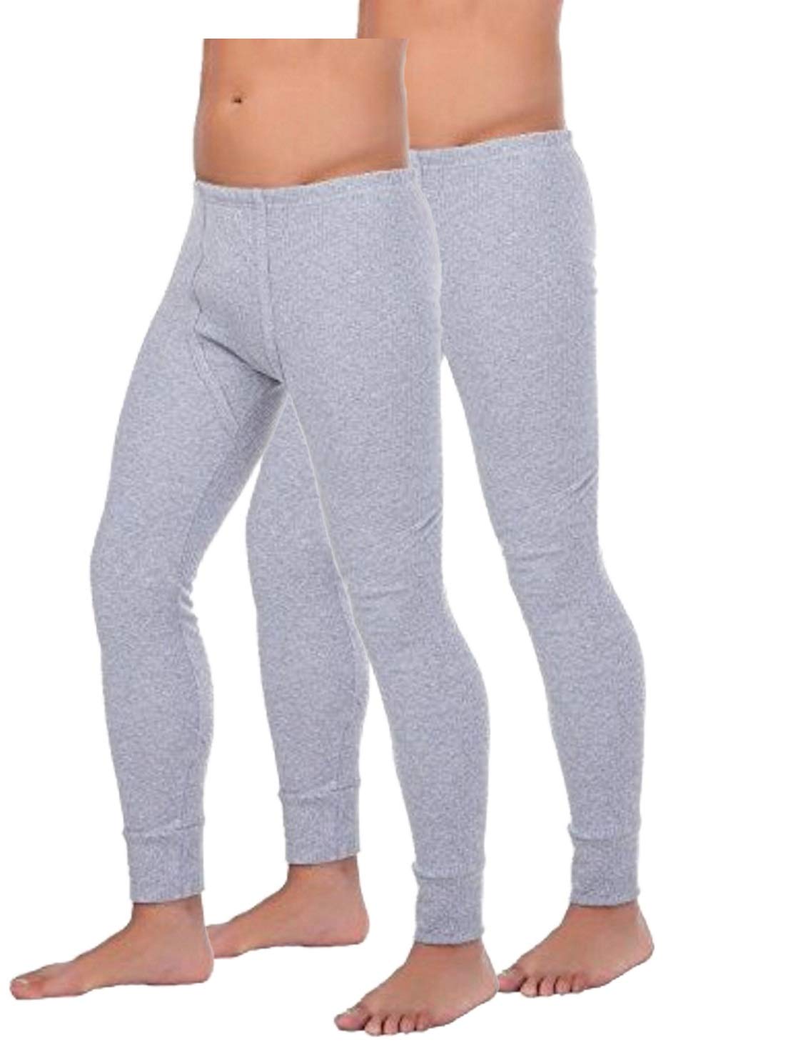 BestSale247 Lot de 2 sous-vêtements thermiques caleçons longs - maillots de corps pour homme Coton