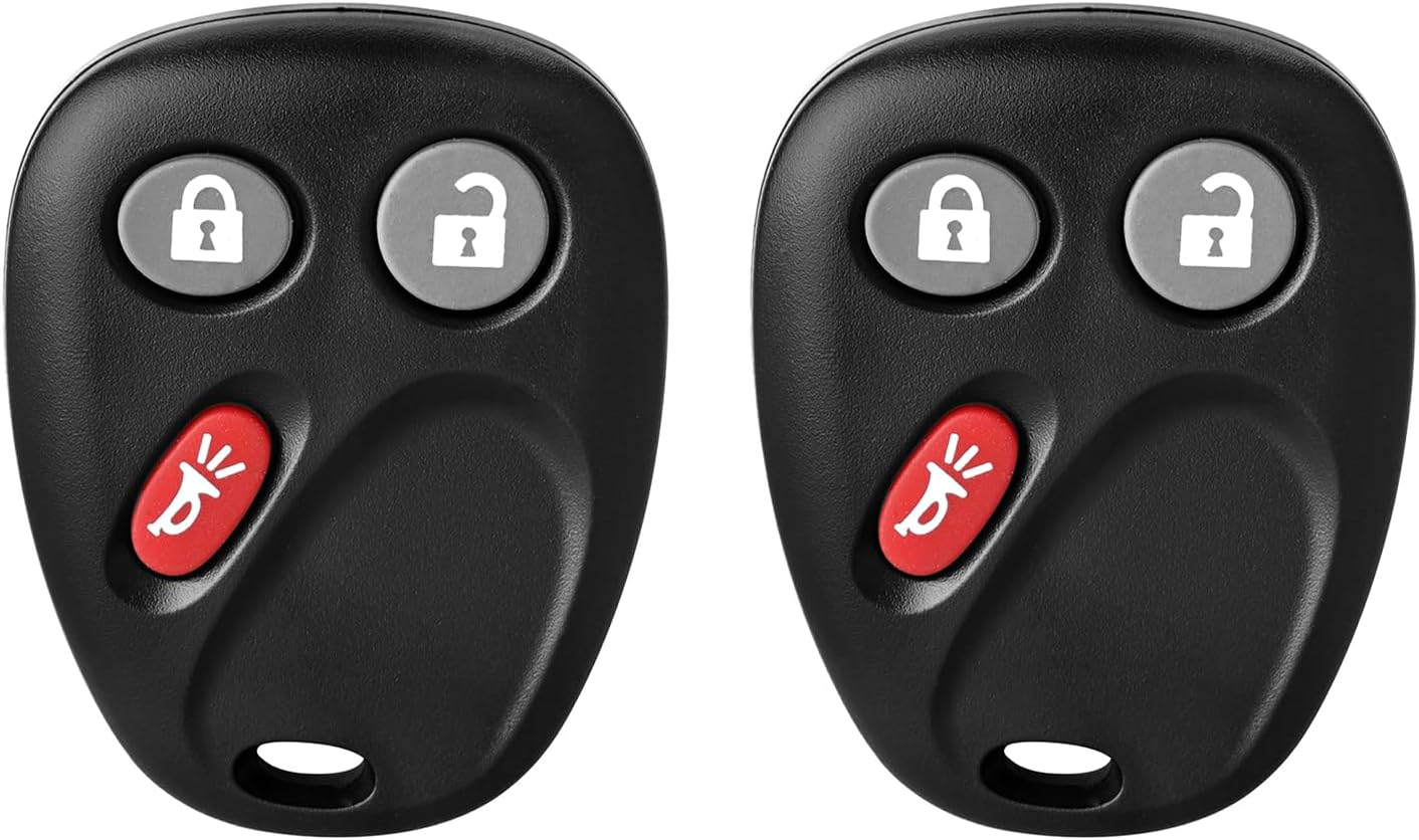 Key Fob Replacement for 2002 - 2009 Chevrolet Trailblazer GMC Envoy Isuzu Ascender Oldsmobile Bravada MYT3X6898B 315MHz 3 Buttons (Set of 2)