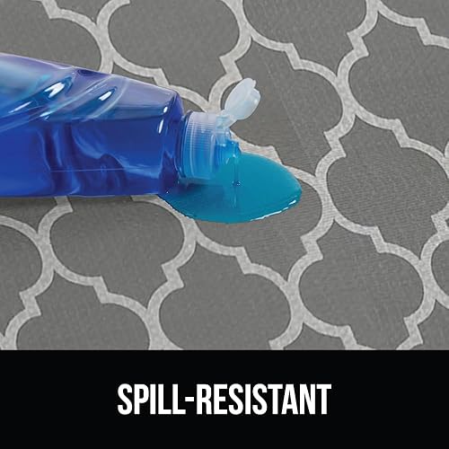 Vista 3 de GORILLA GRIP DripGuard Shelf Liner, Non Adhesive Drawer and Kitchen Cabinet Protector, Slip Resistant BPA Free Smooth Surface Plastic Liners for