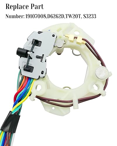 Miniatura 3 de Interruptor de señal de giro D6262D apto para Plymouth Dodge Jeep GMC Cadillac Oldsmobile Chevrolet Pontiac Buick 1976-2002, interruptor