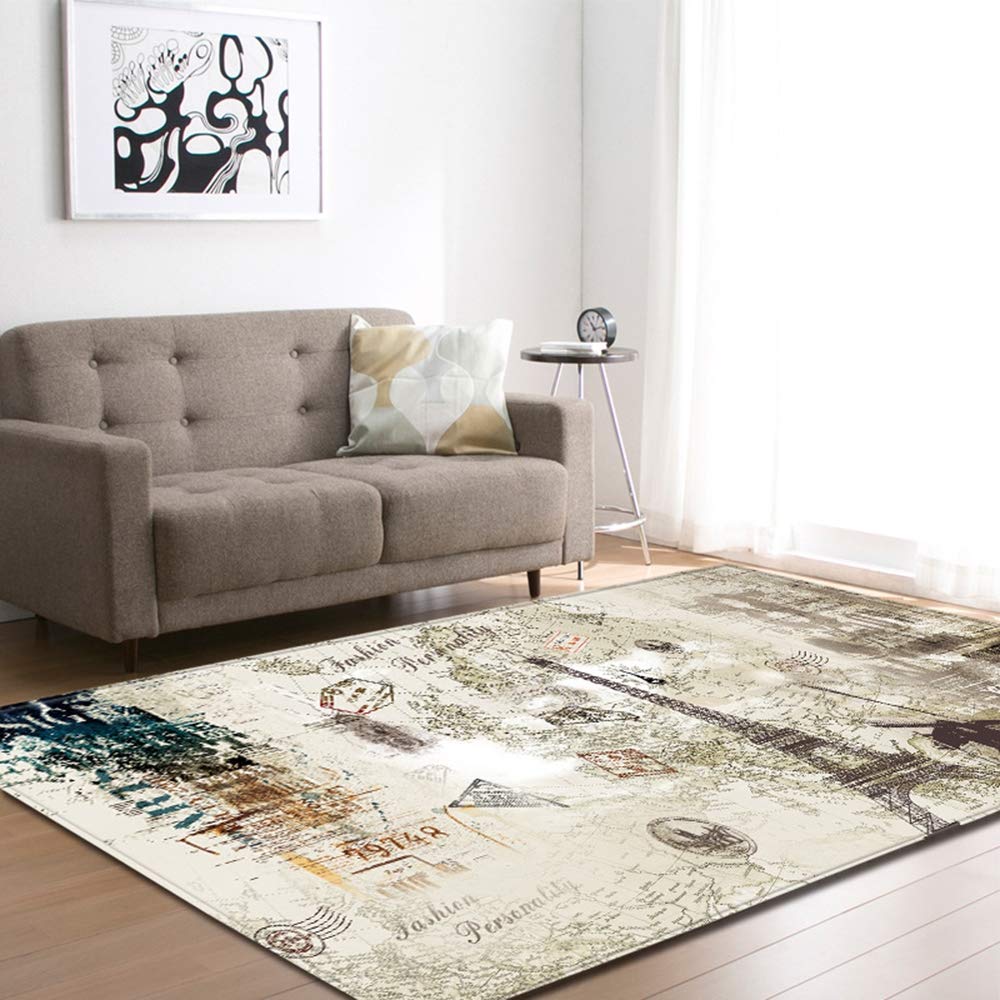 Tapis moquette chambre style européen à motif crâne de pirate