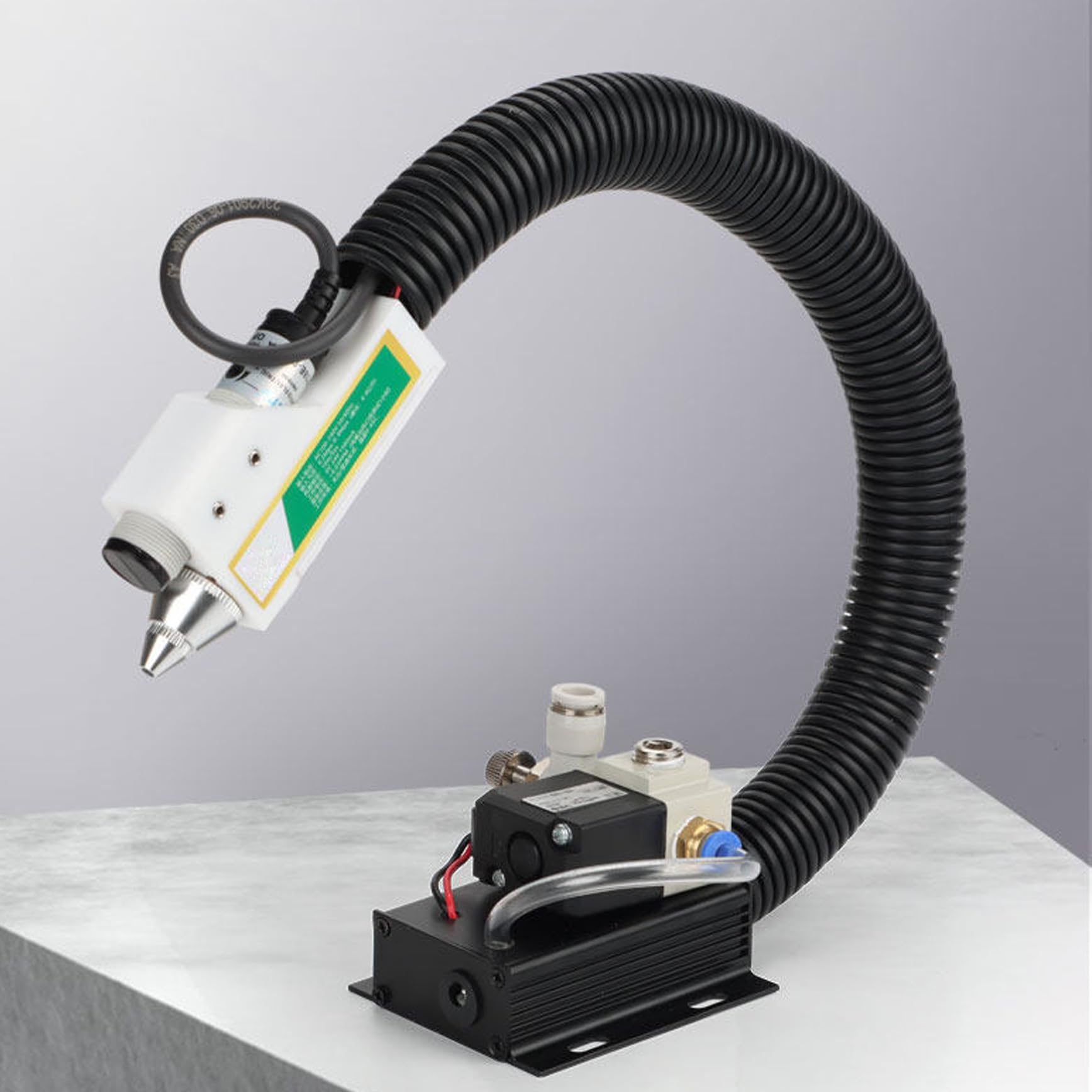 Miboce Industrial Ionizing Air Gun, Anti Static Ionizer, Static Eliminator, With Photoelectric Sensor, Adjustable Wind Speed, Air Volume Output: 10M/Sec, For Electronic Repair, Used With Air Compressor