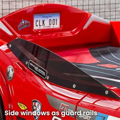 Cilek Biturbo Remote Controlled, Led Headlights, Engine Sound, License Plate, Twin Size, Red #TOP2