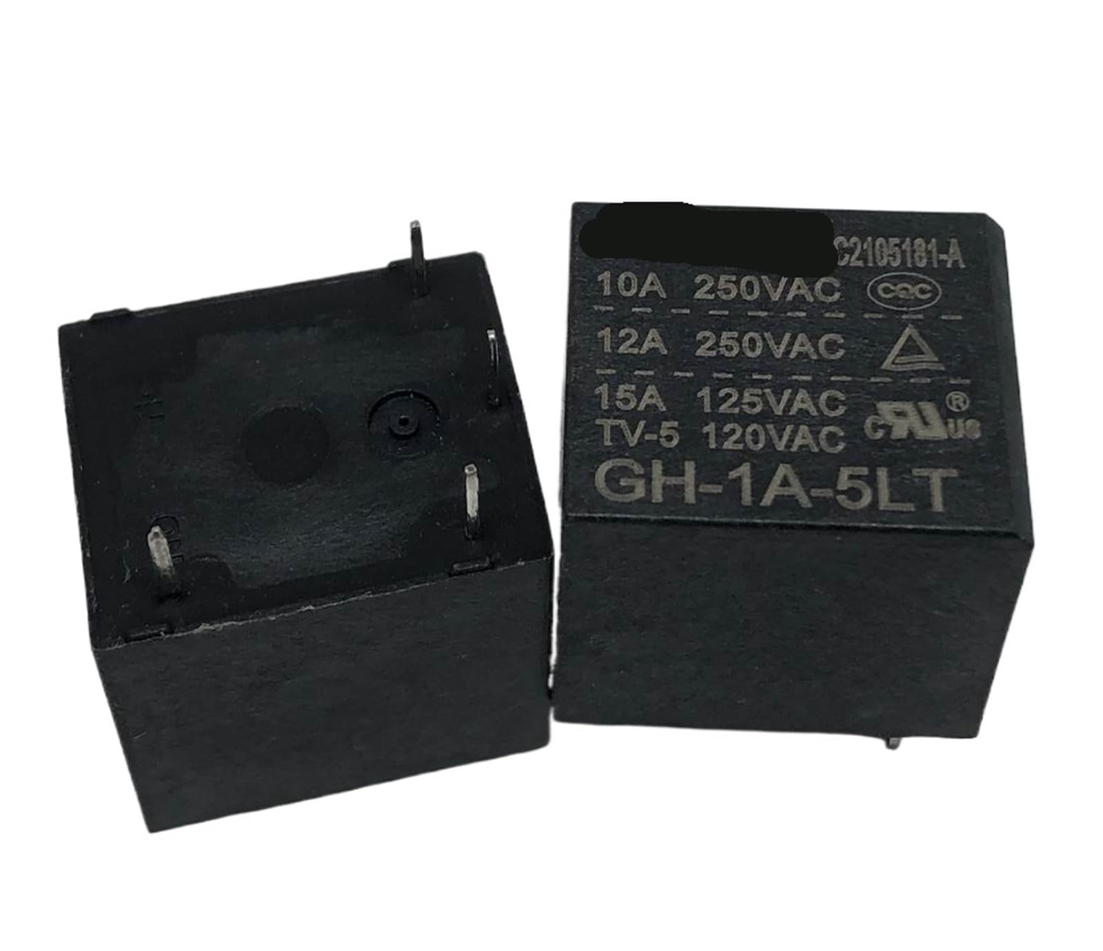 Relé 4 pines GH-1A-5LT 5V-12A para control de circuitos de automoción 4