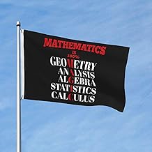 Math Mathematics Is 100% Geometry Analysis Algebra Statistics Calculus Garden Flag House Decor Double Sided Outdoor Banner Sign Party Parade Breeze Home Fade Proof Flags 3x209 Ft