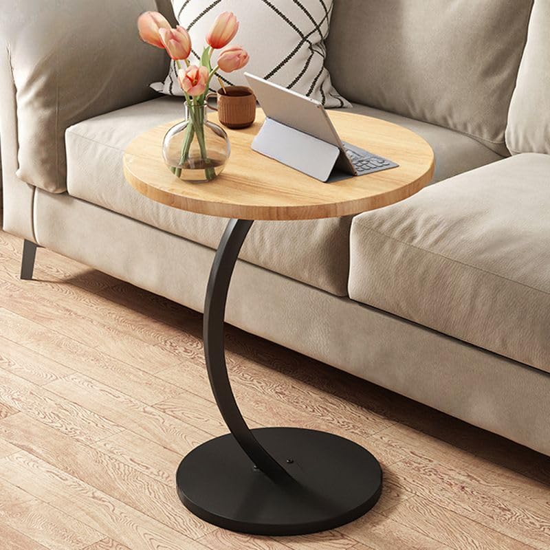 Mesa auxiliar pequeña deslizable bajo el sofá de madera manufacturada alta