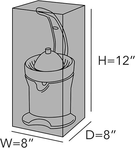 Vista 7 de Covermates Keepsakes - Funda para exprimidor, protección contra el polvo, resistente a las manchas, lavable, funda para electrodomésticos, bronce