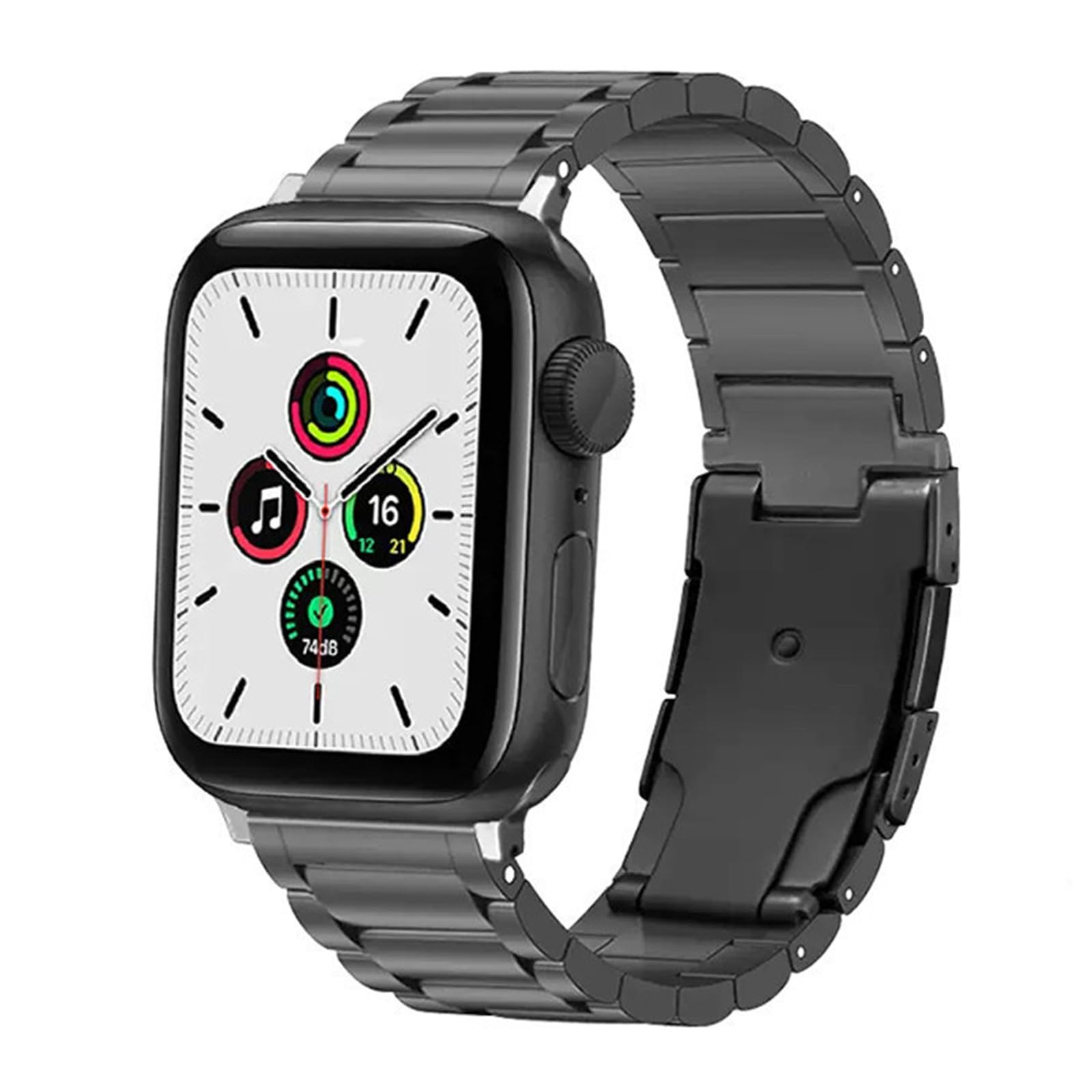 Pasek do zegarka Apple Watch 38 mm, 40 mm, 41 mm, 42 mm, 44 mm, 45 mm, 49 mm, lekki, tytanowy, ulepszony, biznesowy, metalowy pasek do iWatch serii 9, 8, 7, 6, 5, 4, 3, 2, 1, Ultra, 1, 2, SE
