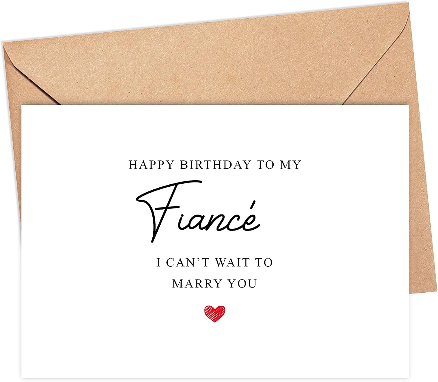 'Happy Birthday To My Fiance' Greeting Card - A5 Love Card For Him, Boyfriend, Or Husband 12 thumbnail image