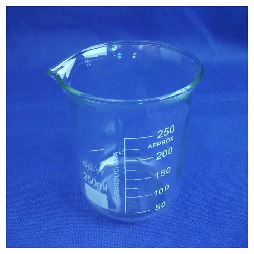 Laborglaswaren 8 teile/los Labor Becher 250ml Glas Becher 250ml Form Mit Graduierung Und Auslauf 3,3 Glas