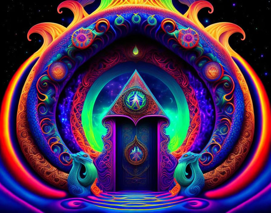 Affiches sur toile la porte des serpents SERENDIPITP 58x90 cm