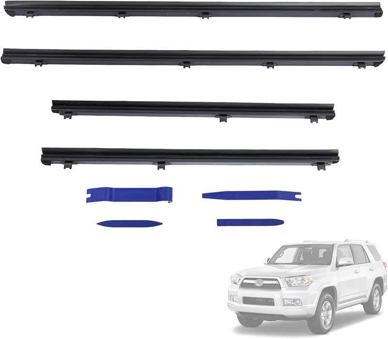 Kit de Borrachas de Vedação Internas das Portas Getfarway para Toyota 4Runner e Lexus GX460 2010 a 2020 – 4 peças