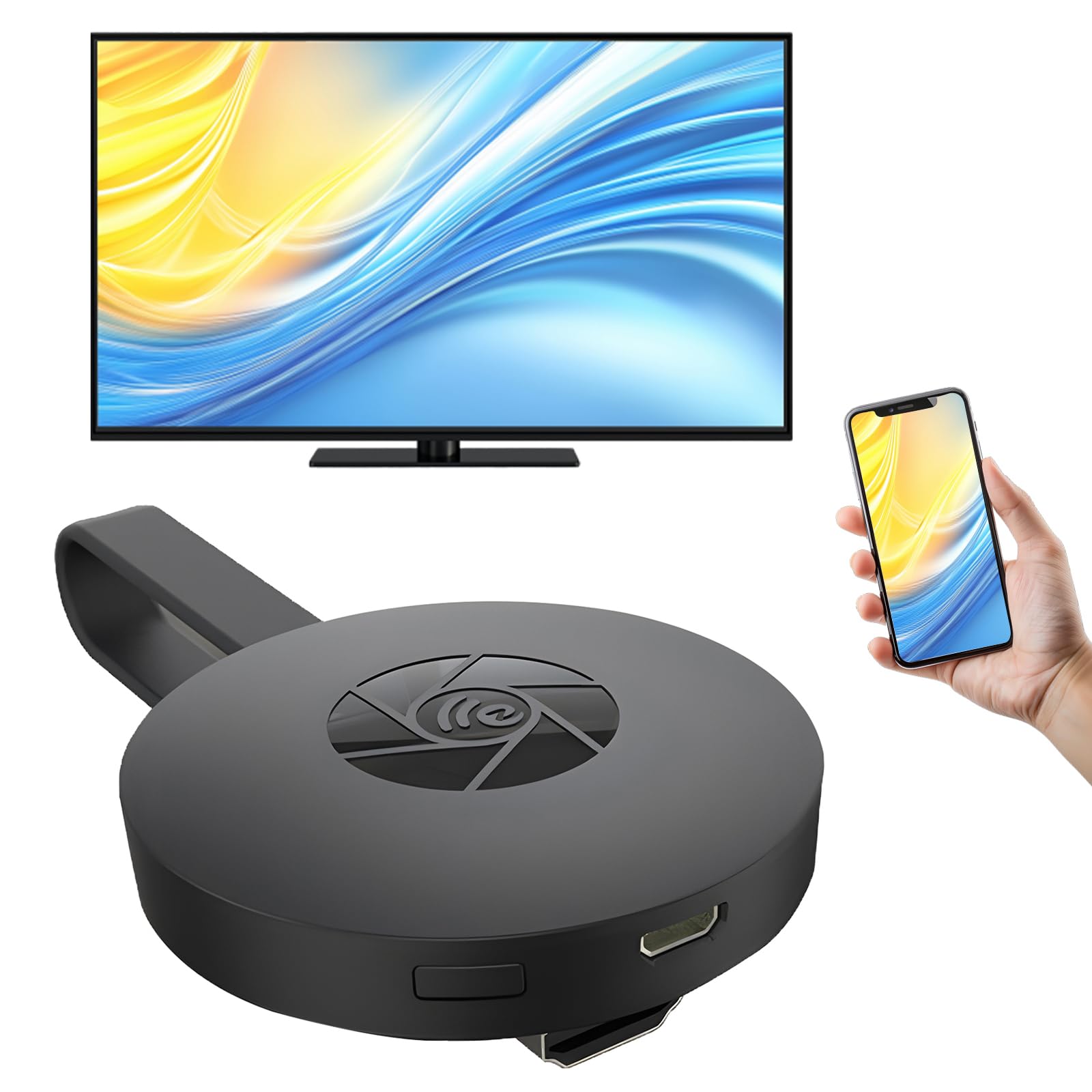 Adattatore HDMI Wireless 4K – Dongle 2.4/5GHz Per Mirroring Smart TV, Supporta AirPlay Miracast DLNA Per IOS Android Windows Mac - 3