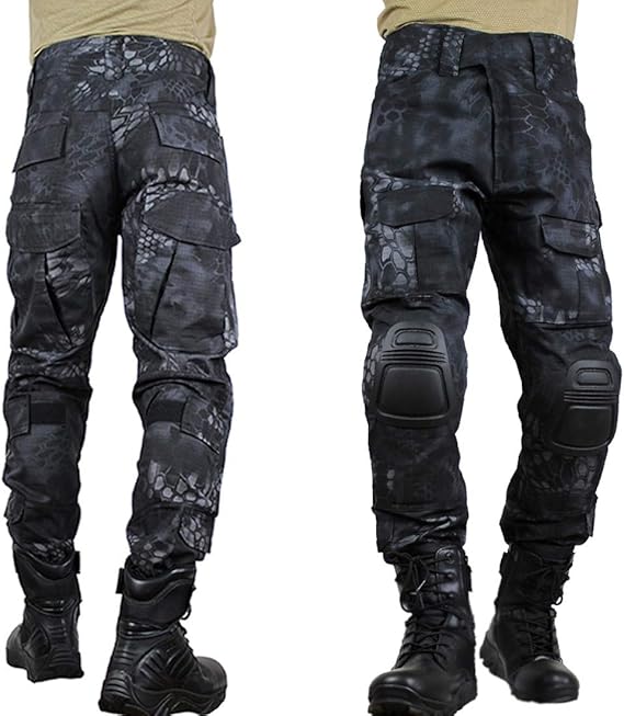 zuoxiangru tactiekbroek voor heren Multi-pockets Militaire camouflage Outdoor Airsoft Combat-jachtbroek met kniebeschermers (Aymch, Tag 40 zuoxiangru tactiekbroek voor heren Multi-pockets Militaire camouflage Outdoor Airsoft Combat-jachtbroek met kniebeschermers (Aymch, Tag 40