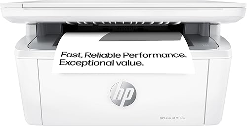 HP LaserJet MFP M140w Wireless Black & White Multi-function Printer | 1 Year Limited Warranty Auto-On/Off technology | Smallest multifunction laser in its class - 1