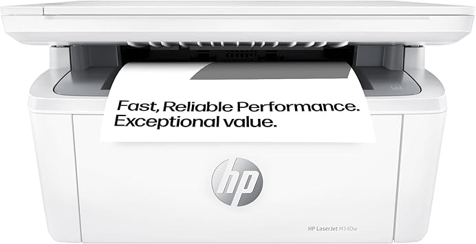 HP LaserJet MFP M140w Wireless Black & White Multi-function Printer | 1 Year Limited Warranty Auto-On/Off technology | Smallest multifunction laser in its class