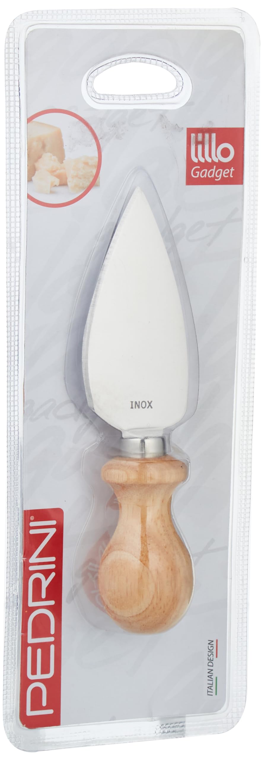Pedrini Coltello grande per formaggio grana, lama in acciaio inox
