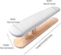 Vista 2 de Tabla de planchar de manga larga acolchada mejorada, mangas y sastre de pecho, tabla de planchar de manga portátil con base de madera para planchar
