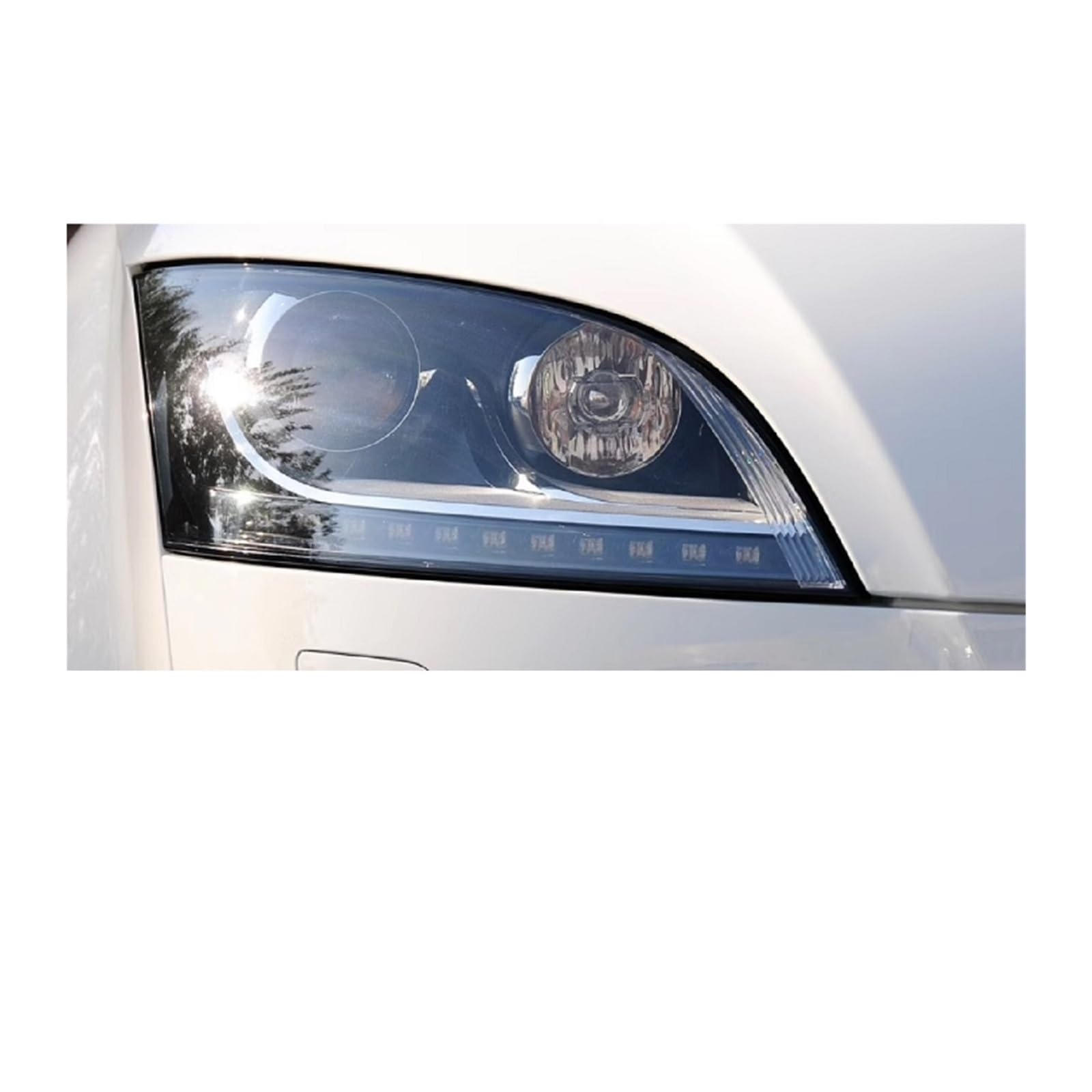 Lente de faro de coche compatible con Audi TT 2008 2009 2010 2011 2012 2013 2014 Carcasa transparente Cristal de faro Reemplazar la cubierta original(1PC right side)