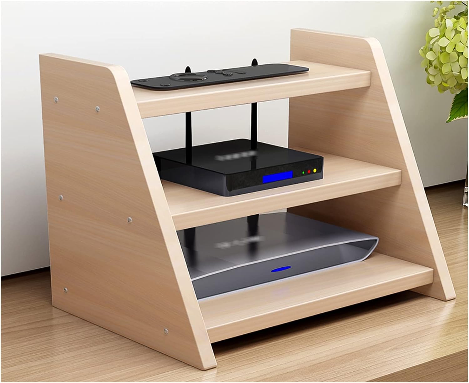 WiFi Router Holder, Speaker Shelf with 3 Layers, Large Wall