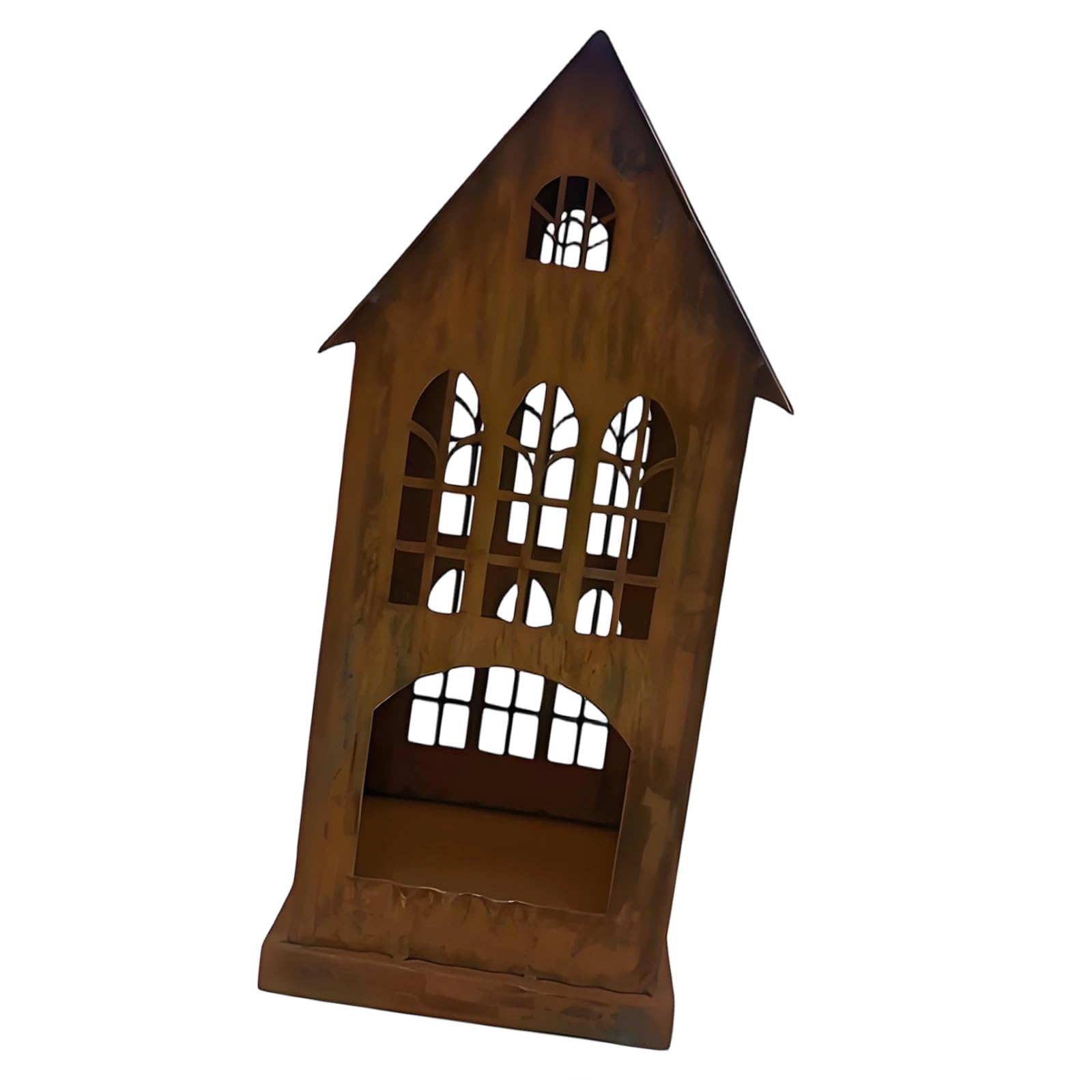 Whoasyst Metal Iron Holder House Candlestick Holders Rustics Farmhouse Decortions for Party Home Tabletop Centerpieces Rustics Holder