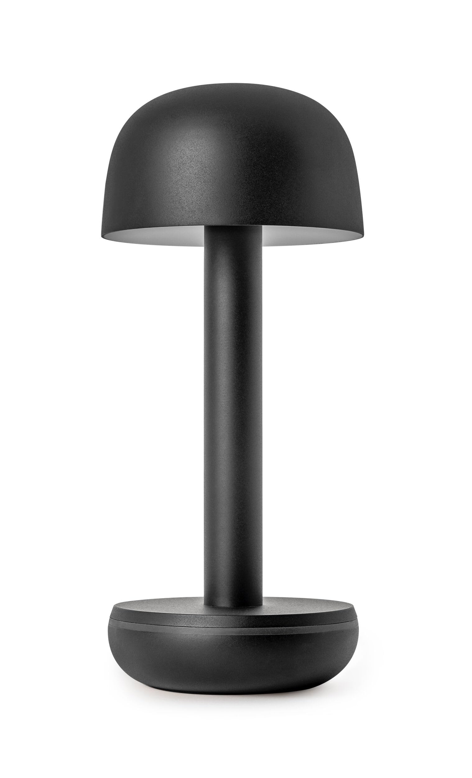 Humble Lights Black Humble Two Wireless Portable Led Shade Table Light Dimmable Mood Lighting Indoor Outdoor Cosy Warm Long Lasting Dining Home Garden Waterproof Design Ip65 Medium