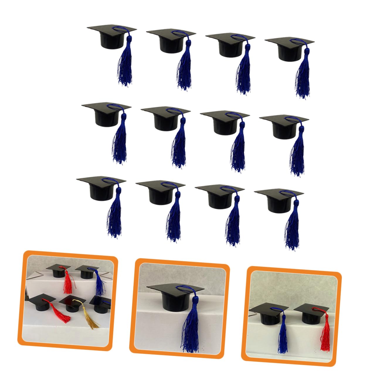 Ciieeo 24stücke Graduation Süßigkeitenboxen Form Von Doktorhüten Festliche Geschenkboxen Für Abschlussfeiern Für Party Snacks Und Dekorationen