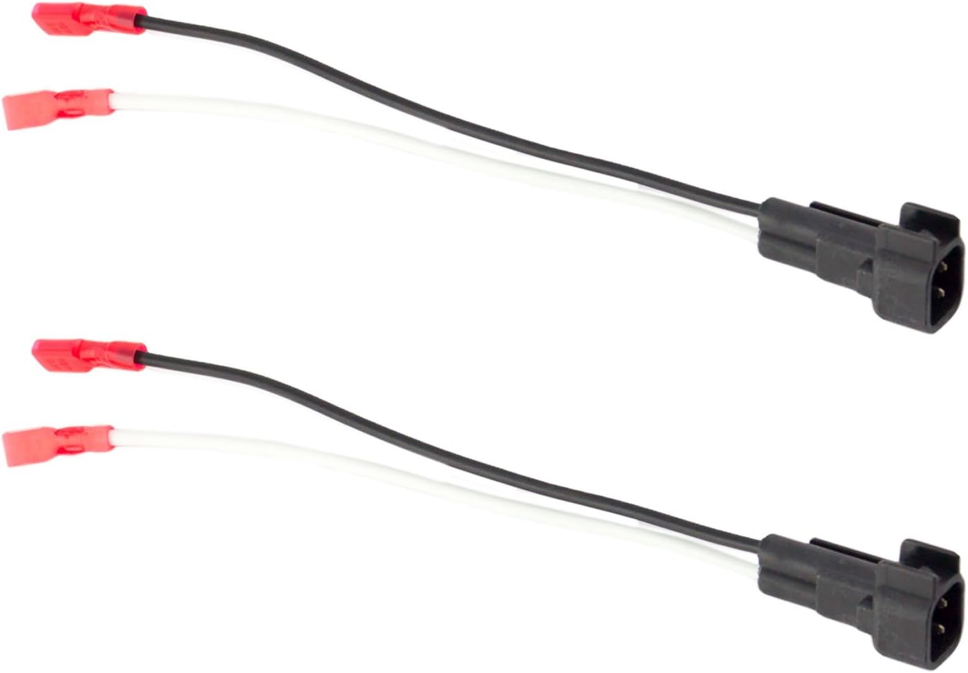 4X Kicker 600-Watt 6.5" 2-Way Black Car Speakers with Enrock Speaker Mounting Brackets and Wire Harness Compatible with Select 1996-2009 GM Full Size SUV Car Vehicles and 16 Gauge Speaker Wire