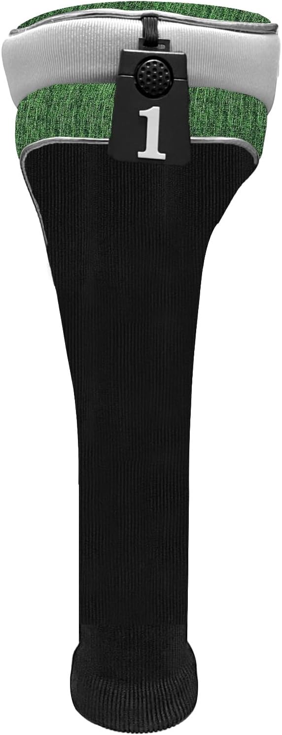 Andux 4pcs/Set Nylon Golf Wood Club Head Covers 460cc Driver Covers with Long Neck