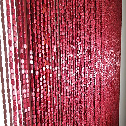 Rideau de perles pour séparateur de pièce rustique de salon et chambre