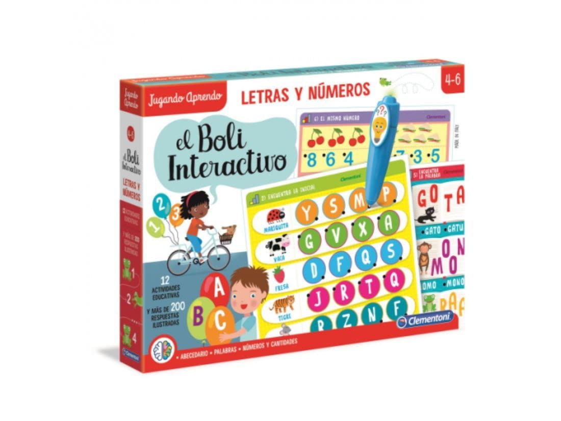 Clementoni Boli Interactivo Letras y Números, Juego Educativo con boli electrónico a Partir de 4 años, Juguete en español (55319) The Forest Stewardship Council