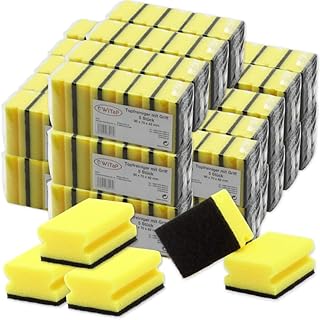 100 Stück Putzschwamm Scheuerschwamm 90x70x45mm Spülschwamm scheuerstark Küchenschwamm Reinigung Topfschwamm (20 x 5er Pack)