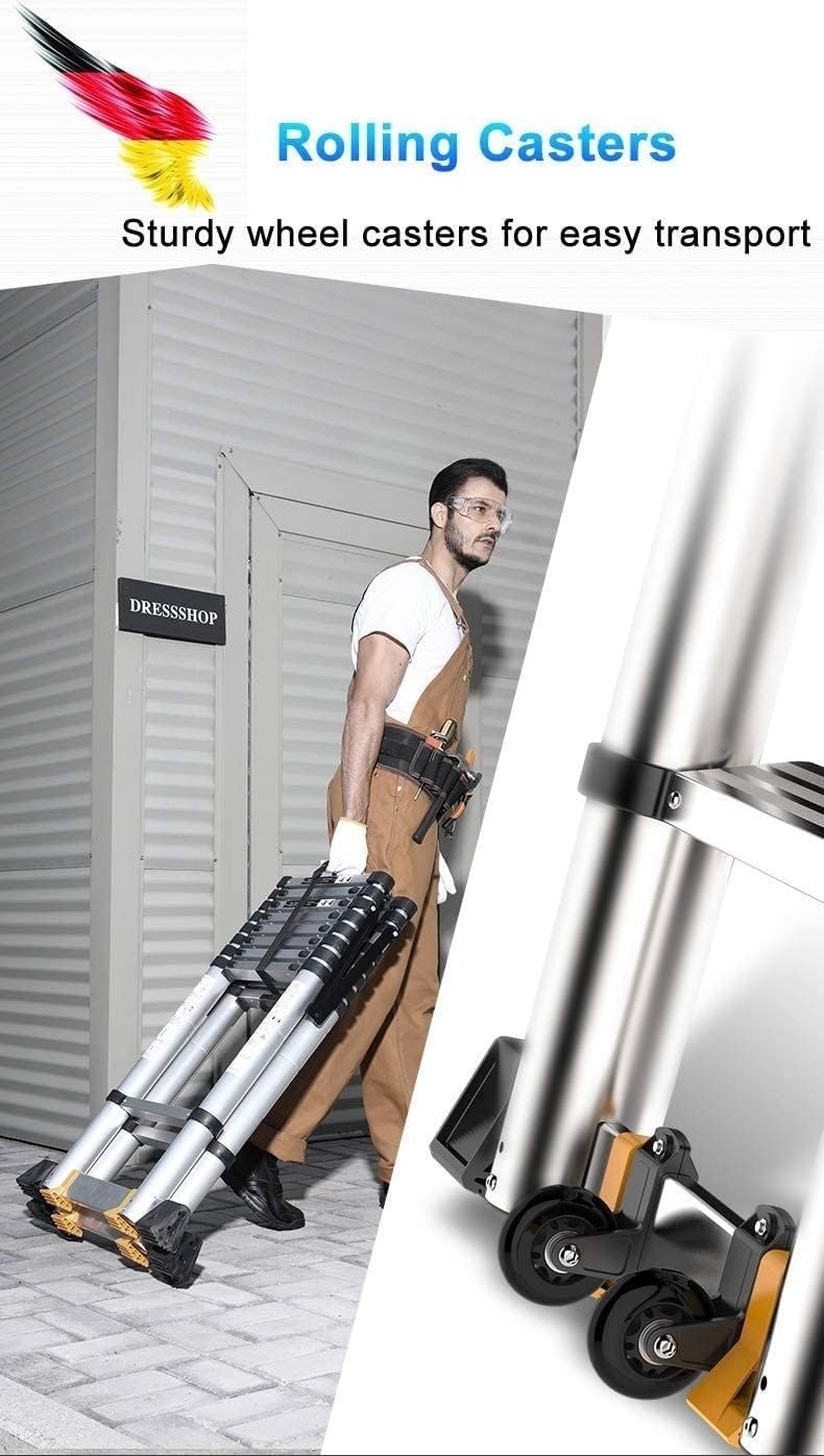 非常に高い登り伸縮はしご、屋根裏屋根トップ屋外産業用延長はしご