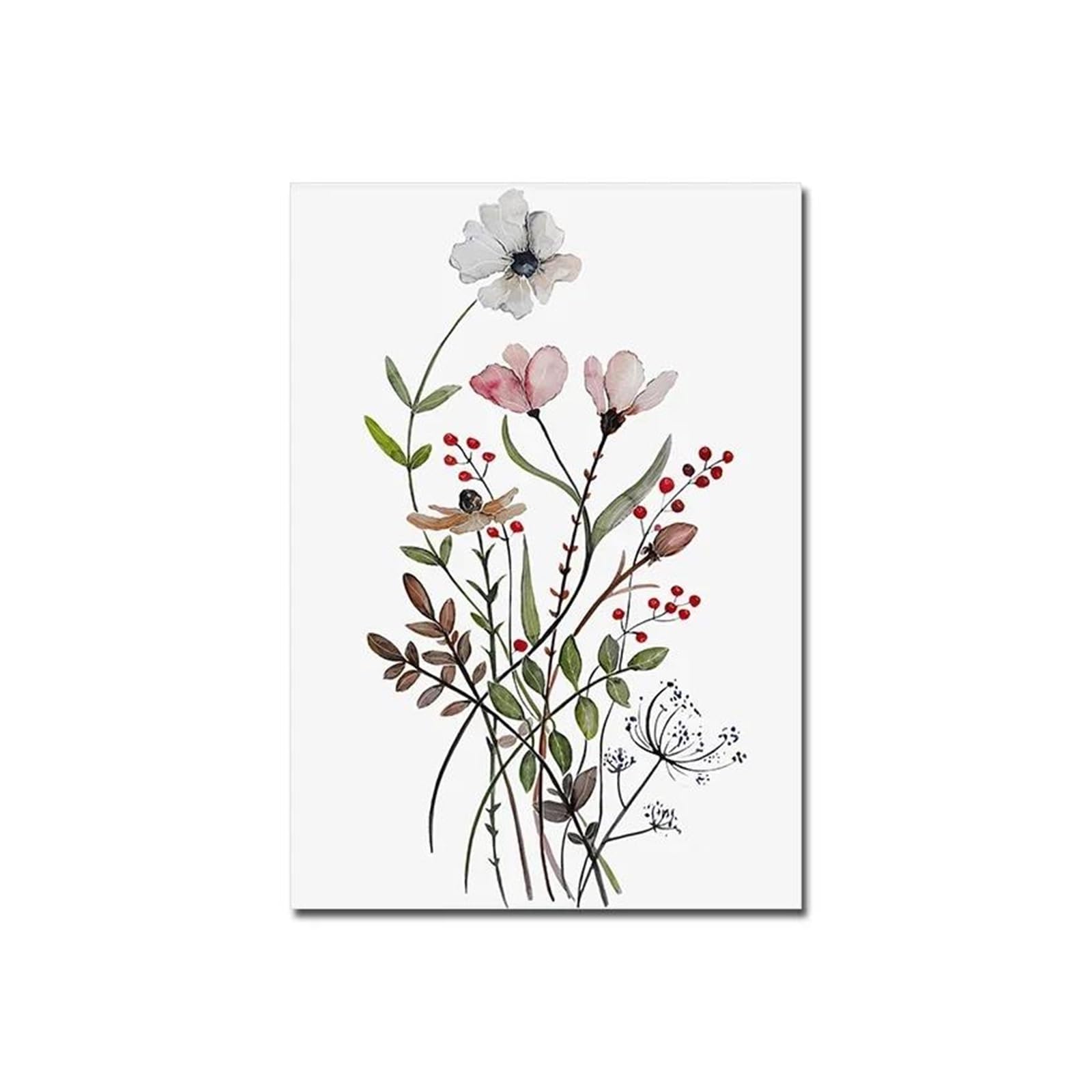 Pósteres de flores en acuarela XENITE, impresiones de pared modernas y estéticas, 40x60cm