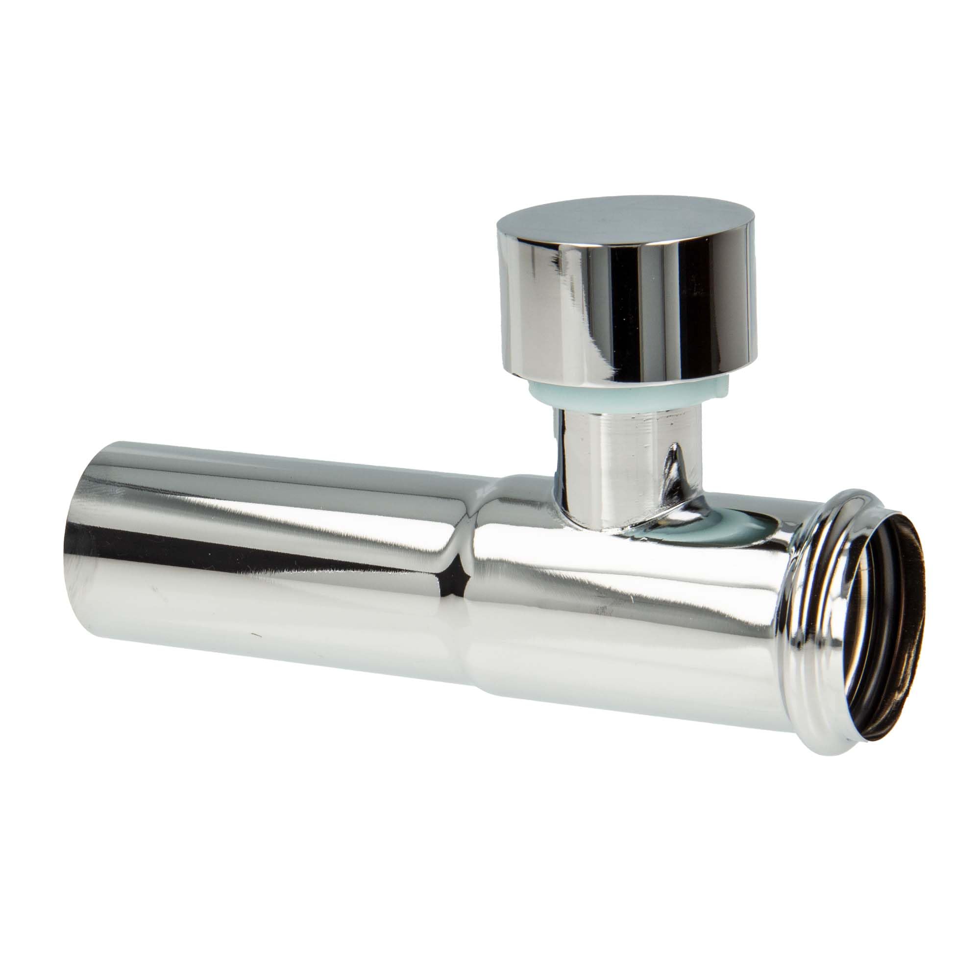Tecuro Extension Tube 125 Mm With Pipe Aerator For Siphon Odour Trap, Chrome-Plated