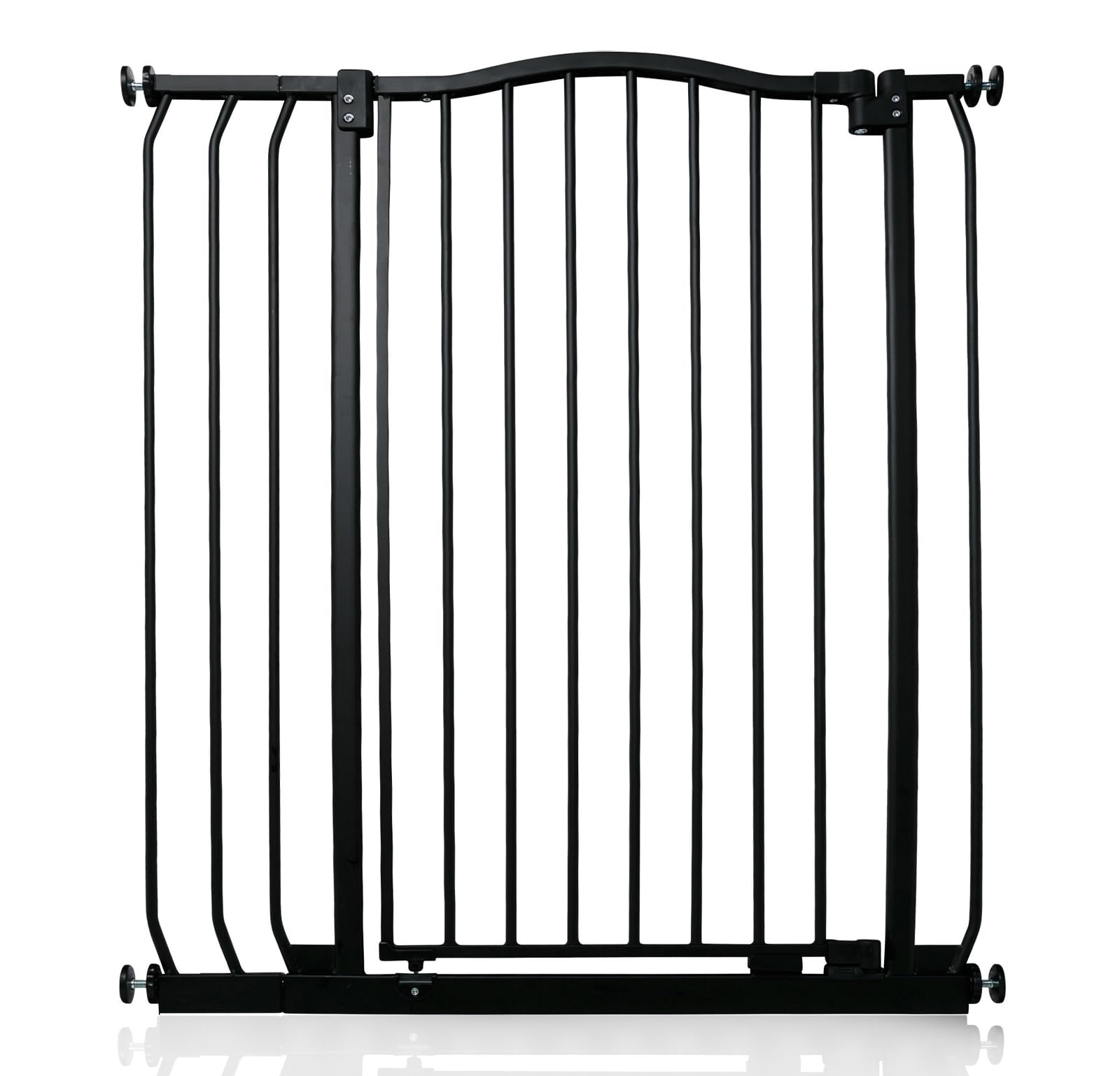 Safetots Extra Tall Curved Top Safety Gate, 116cm - 125cm, Matt Black, Extra Tall 100cm in Height, Pressure Fit Stair Gate, Baby Gate for Doors Hallways and Spaces, Safety Barrier, Easy Installation — view 37