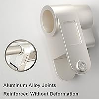 Vista 2 de Perchero de secado ajustable, estante de secado plegable, ahorra espacio de acero inoxidable para un fácil almacenamiento, estabilidad extrema