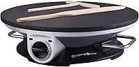 Health and Home 13-Inch No Edge Crepe Maker - Non-Stick Electric Griddle for Crepes, Pancakes & More