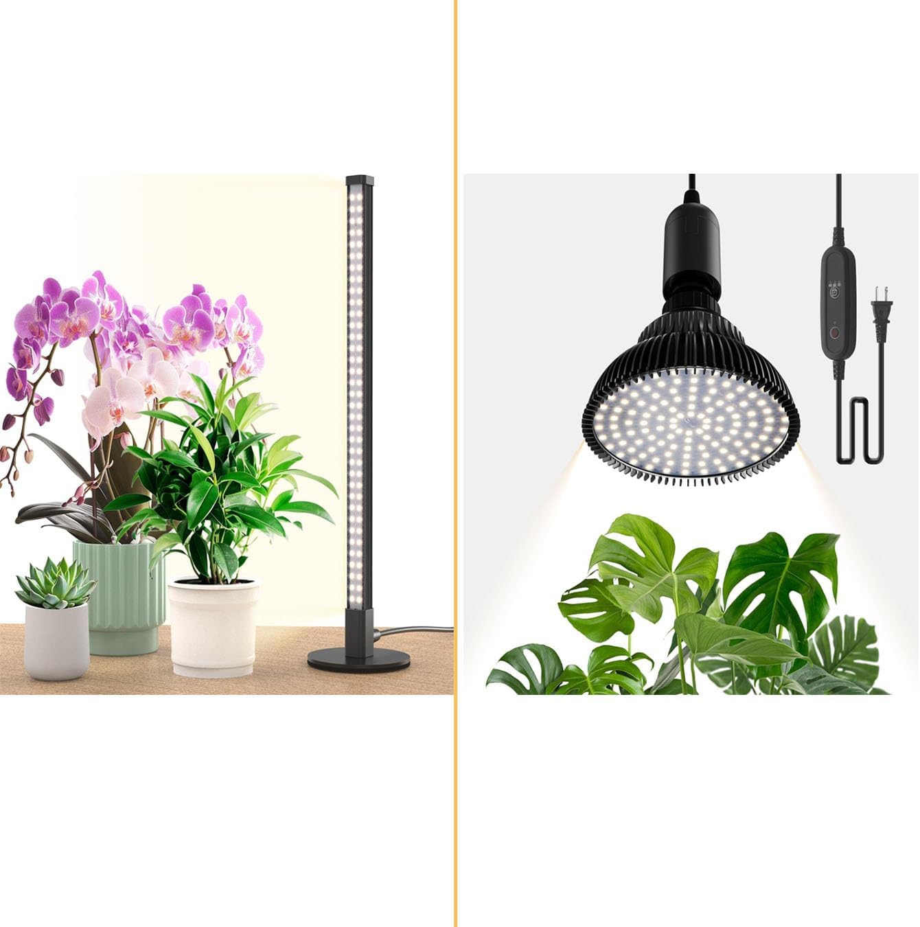 Hanging Grow Lights for Indoor Plants,72 LEDs Stand Plant Lamp,5000K