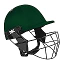DSC Avenger PRO Premium Cricket Helmet for Men & Boys (Fixed Spring Steel Grill | Back Support Strap | Neck Guard |Lightweight| Size: Medium (Green) gallery image