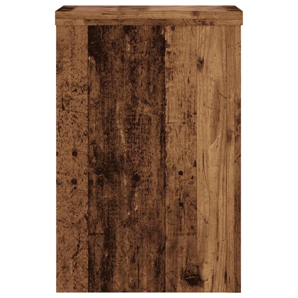 Stojak na rośliny 2 szt. 25 x 25 x 35 cm materiał drewnopochodny | Stabilna górna płyta, wypełniona piaskiem, odporna na wilgoć, ponadczasowe wzornictwo