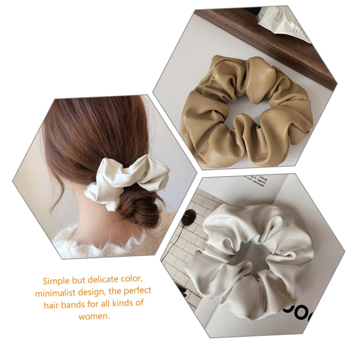 12 Piezas Scrunchie Cuero Intestino Grueso Lazos Para El Cabello Para Mujeres Bandas Para El Cabello De Las Mujeres Gomas Para El Cabello Tela Francés Perder Poseedor