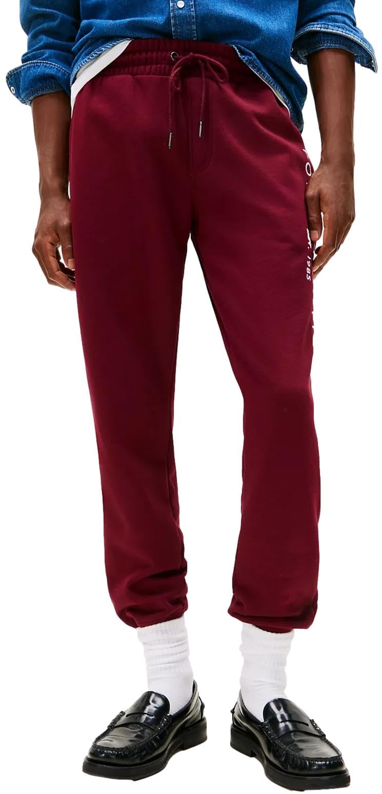 Tommy Hilfiger Men's Rouge Logo Jogger Pant With Pockets, Medium, P Navy, Large