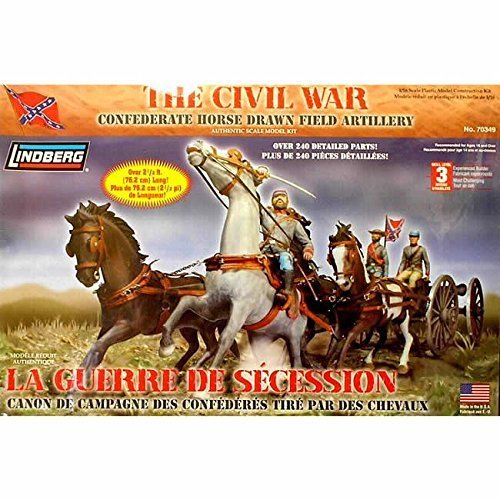 Amazon.com: Civil War Horse-Drawn Field Artillery 1/16 Lindberg