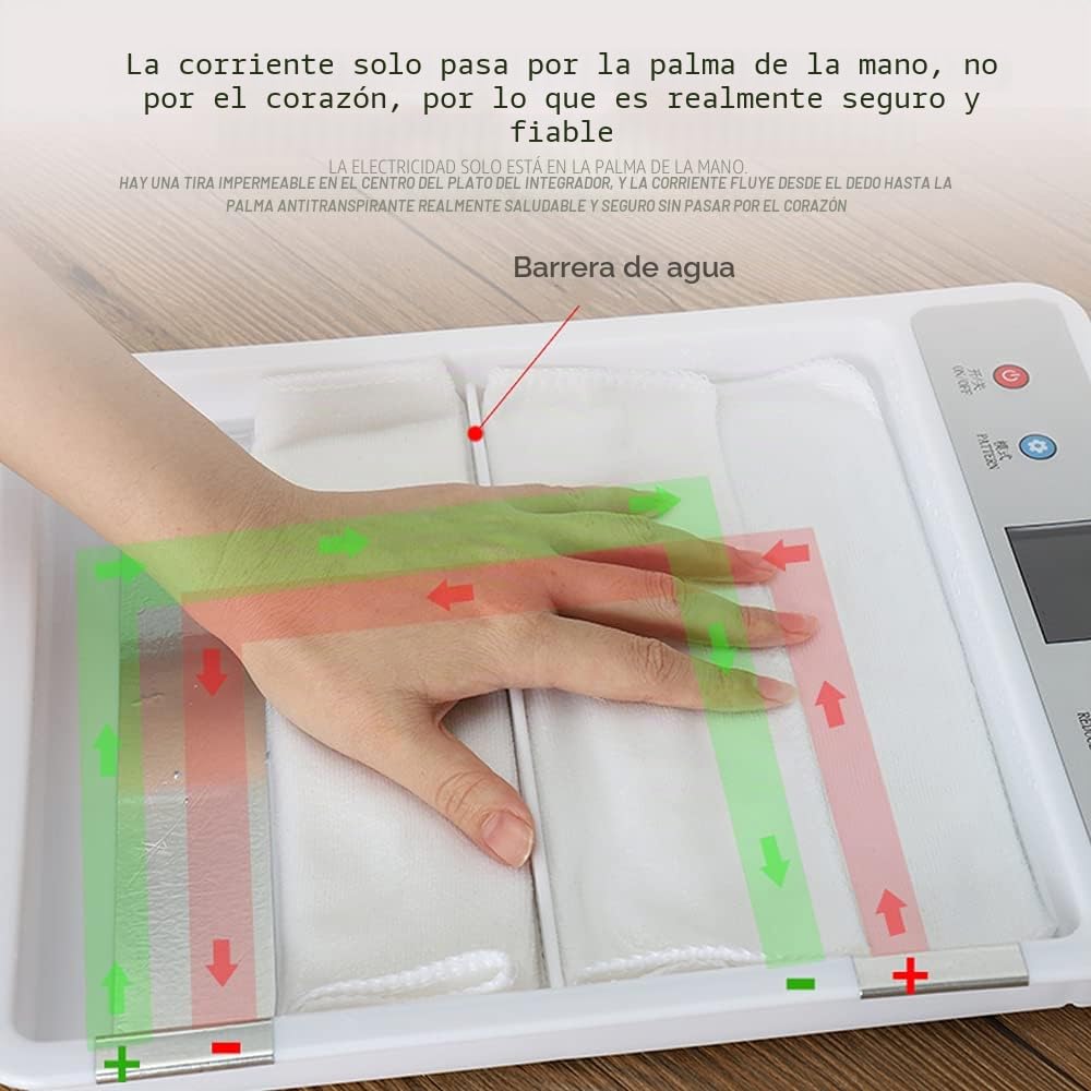 Dispositivo de iontoforesis para tratar la hiperhidrosis para uso doméstico Uso periódico puede tratar eficazmente las manos y los pies sudorosos