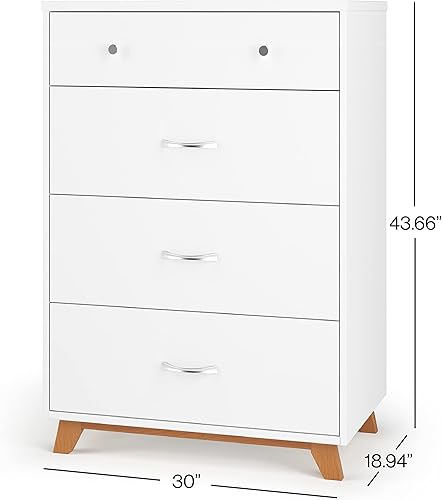 Miniatura 8 de Child Craft SOHO - Juego de cuna de 3 cajones, cofre, 3 piezas, incluye cuna convertible 4 en 1, cómoda, pecho (blanco natural) blanco